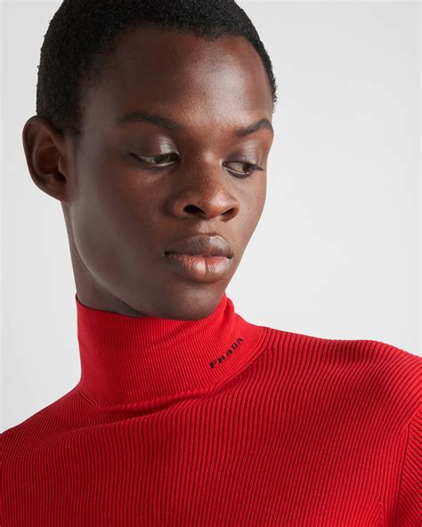 prada cotton sweater|prada turtleneck sweater.